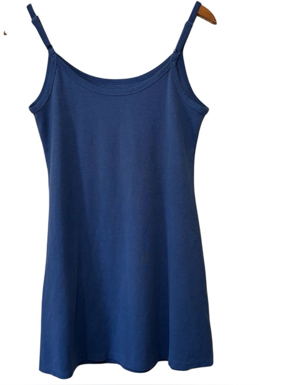 American Eagle Knit Cami Mini Dress with adjustable straps in blue. Women’s L